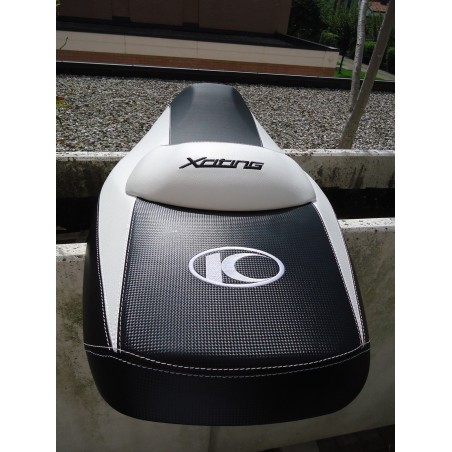 KIT RIVESTIMENTO SELLA KYMCO 300R coprisella BIANCO TUNING x MOTO XCITING 300 R